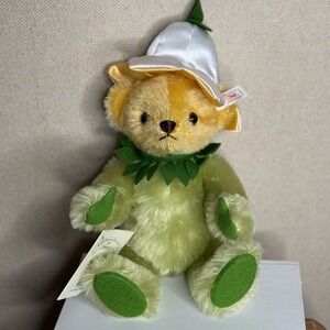 NEW Steiff Teddy Bear SPROUT Germany Vintage White Ear Tag Mohair 13" #665271